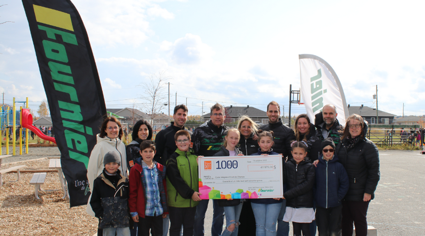 Un généreux don de plus de 40 000 $ remis à l’école Intégrée d’Or-et-de-champs