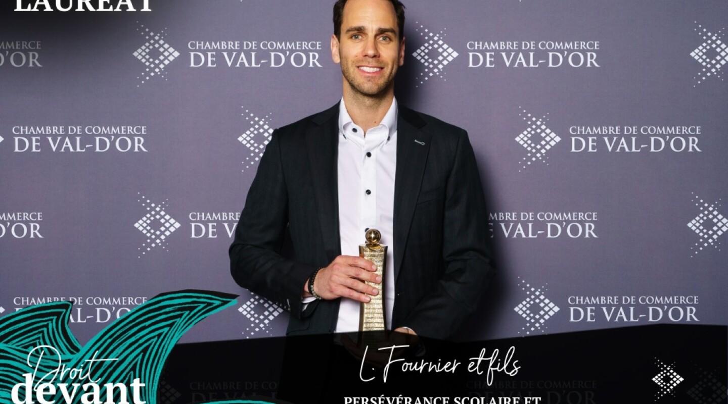 L. Fournier & Fils wins the prestigious “School Perseverance and Training” award at the 43rd Gala de l’entreprise