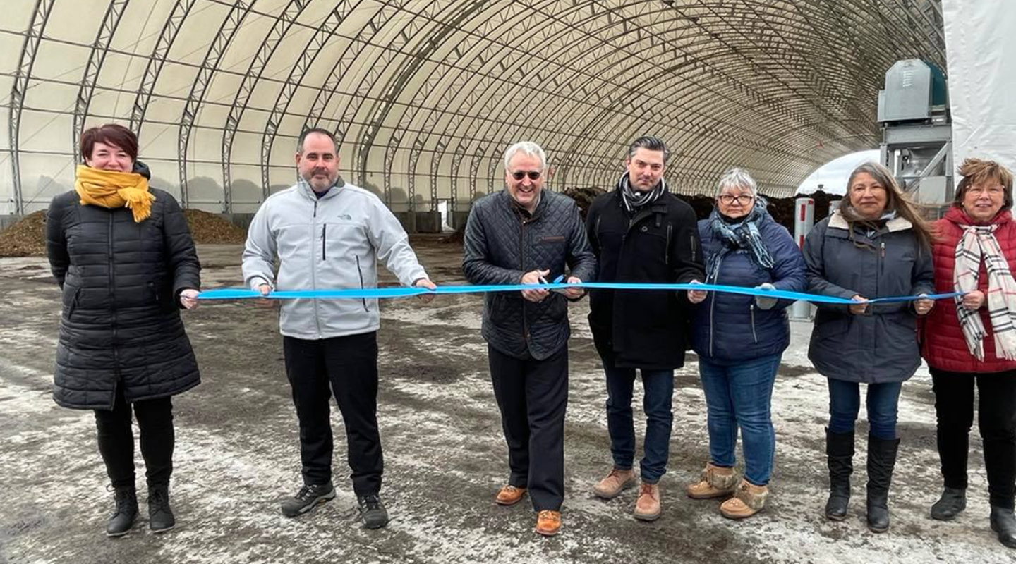 Inauguration de la plateforme de compostage